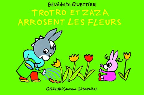 Trotro et Zaza arrosent les fleurs